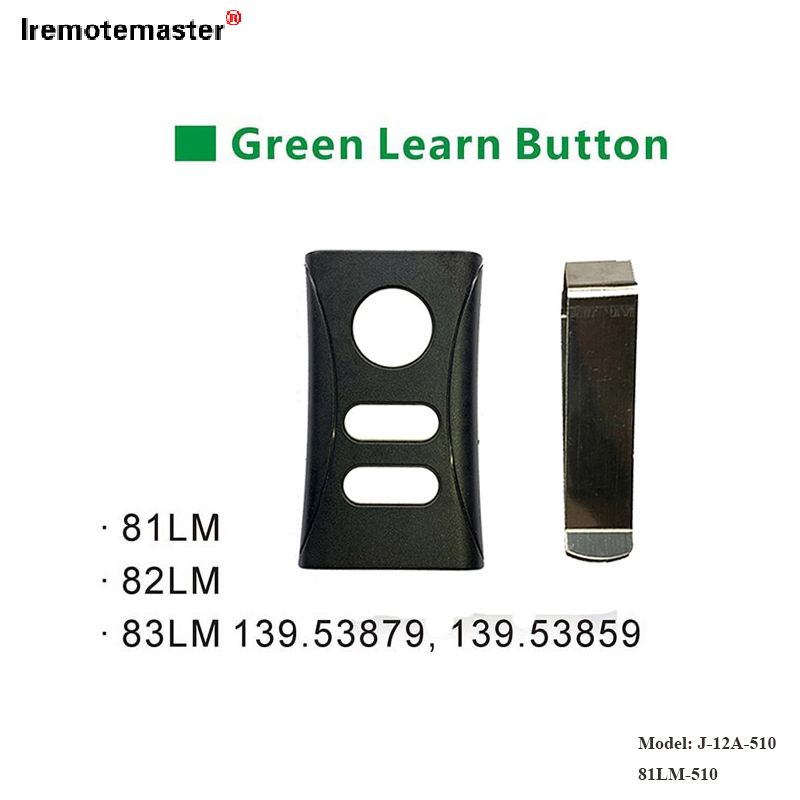 Kwa 81LM 82LM 83LM Green Learn Button 390MHz Garage Door Remote Replacement