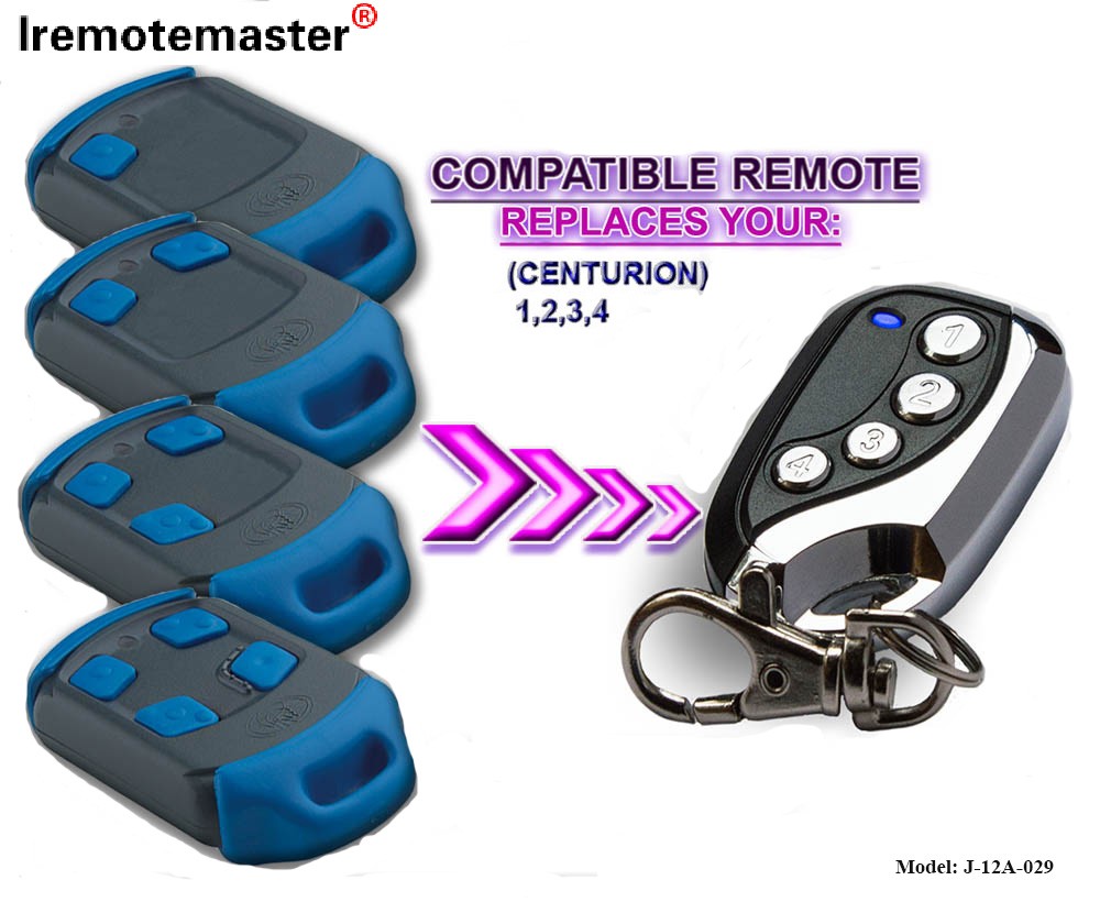 Kwa Remote Control Replacement 433.92MHz Rolling Code Garage Door Opener Command Transmitter