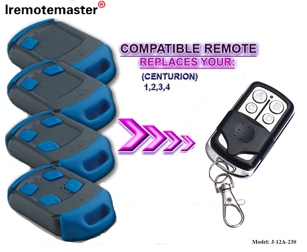 Garage Door Opener Remote Control 433MHZ Clone Rolling Code 4 Mabatani